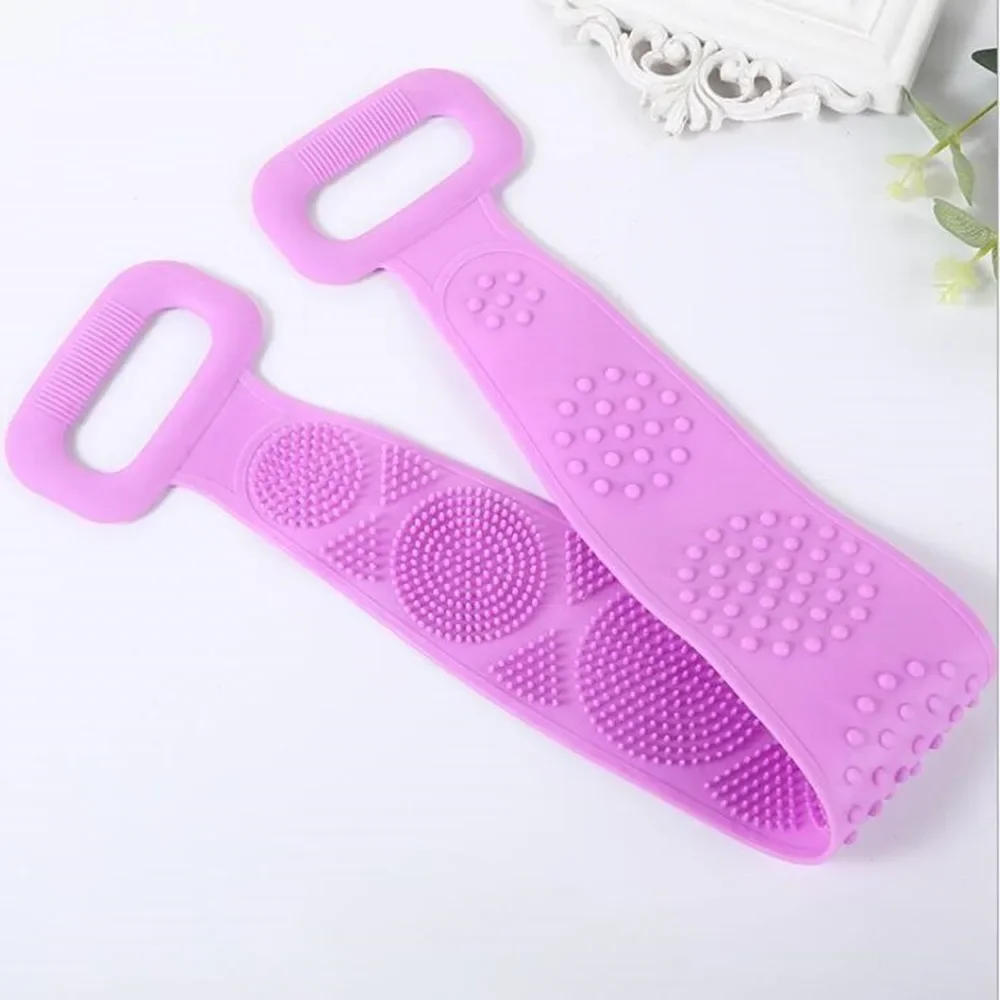 Description Picture 6 of itemSilicone Body Scrubber Back Massage Exfoliating Sponge Bathroom Bath Brush Scrub Shower Brush Body Wash Scrub Removal Bath Spong