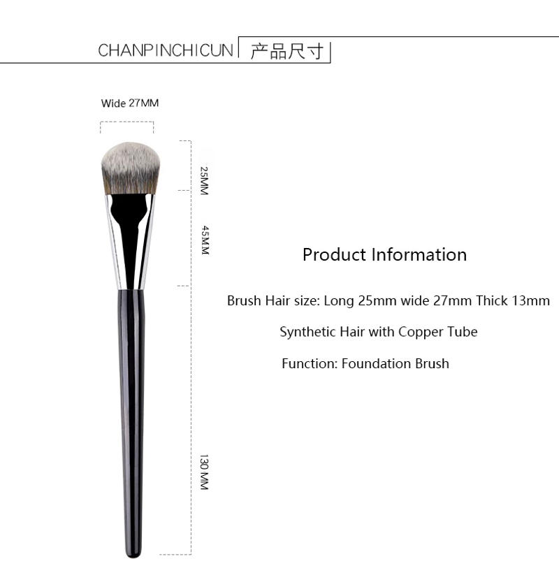 Description Picture 5 of item#47 Pro Angled Foundation Brush Make Up Bevel shape Makeup Brushes cosmetic tools Foudation Liquid BB cream contour exquisite