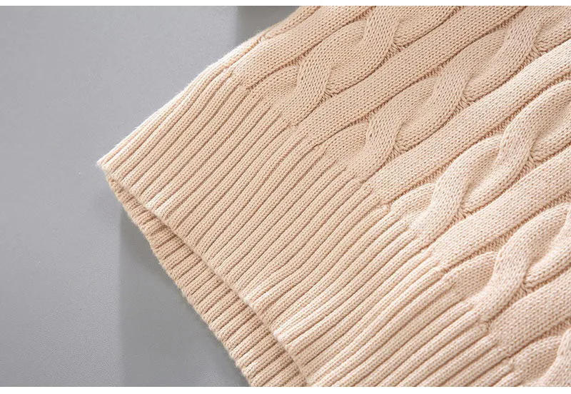 Description Picture 5 of item100% Cotton High Quality Men Sweaters Outerwear Twisted Sweaters Casual Long Sleeve Thick Hommes Knitted Fashion Male knitwear