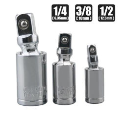 360 Degree Swivel Knuckle Joint Air Impact Wobble Socket Adapter Hand Tool 1/4" 3/8" 1/2" Electric Wrench Socket Universal Joint