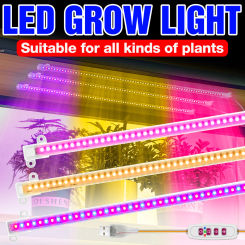 USB LED Grow Light Full Spectrum Phyto Lamp 4 Heads UV Plants Growing Lights For Indoor Flowers Seedlings Growbox LED Phytolamp
