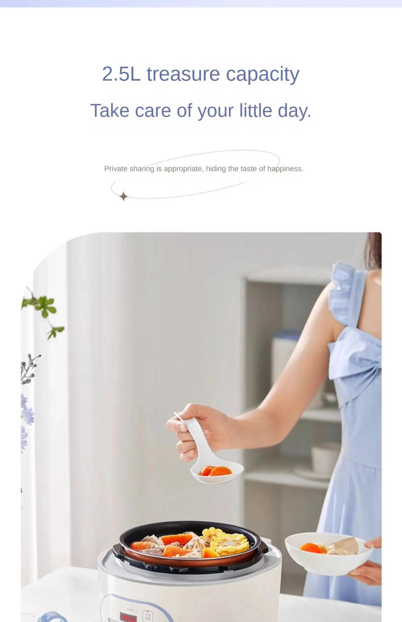 Description Picture 6 of itemElectric Pressure Cooker Household Rice Cooker Small Instant Pot Pressure Cooker Stewed Panela De Pressão Kitchen Appliances