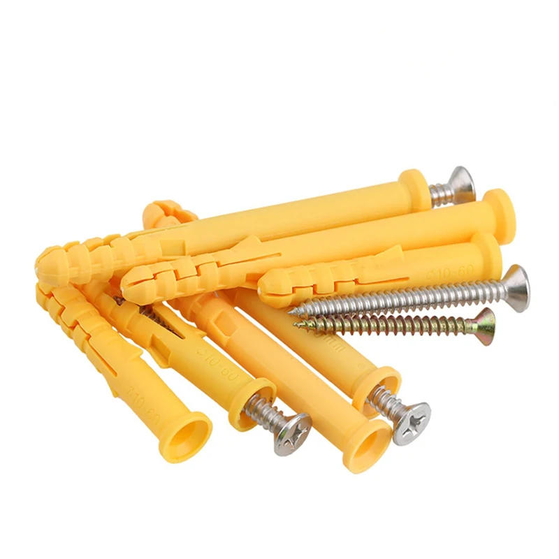Description Picture 6 of itemPlastic Expansion Tube Pipe Wall Anchors Plugs Knocking Expansion Nail With Screw Combination M6 M8 M10 L=40-120mm
