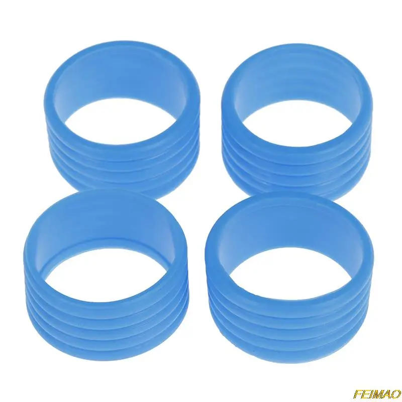 Description Picture 4 of itemHigh Quality 1/4 Pcs Silicone Tennis Racket Grip Ring Handle Closure Rubber Ring 5 Colors