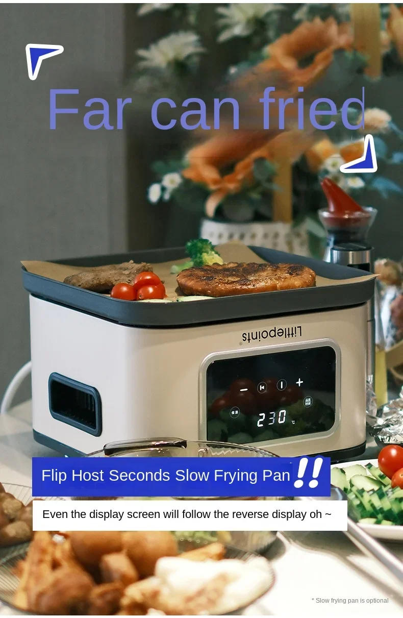 Description Picture 3 of itemAir Fryer Smart Visual  Home 4.5L Oil-Free Deep Frying Pan Split Fried Pizza Fries Household Appliances