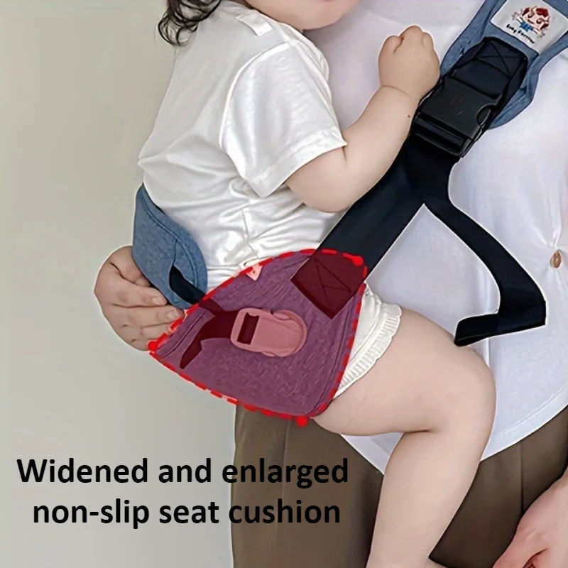 Description Picture 5 of itemKids Waist Stool with Safety Belt Portable Baby Sling Breath Adjustable Toddler Mammy Bag Newborn Sling Infant Wrap Kid Hip Seat