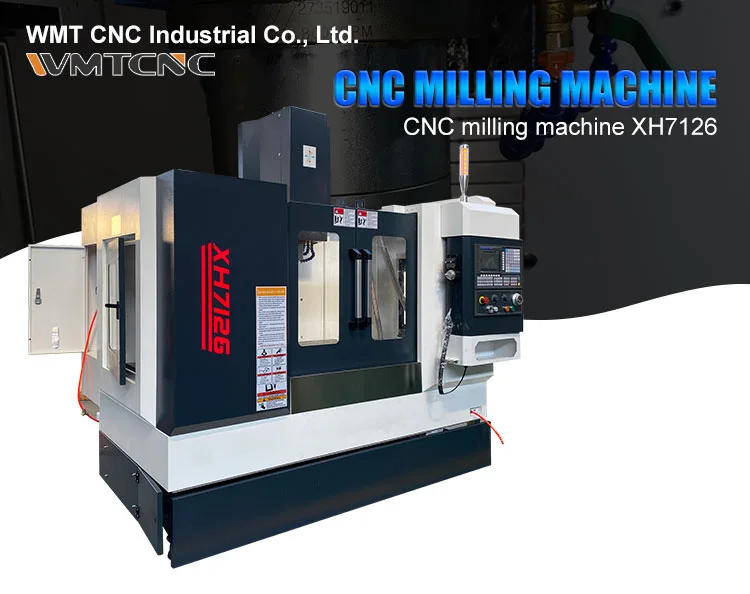 Description Picture 3 of itemHot selling products 2023 XH7126 hobby vertical metal taiwan 3 axis cnc milling machine  for sale