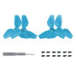 Retro blue propeller