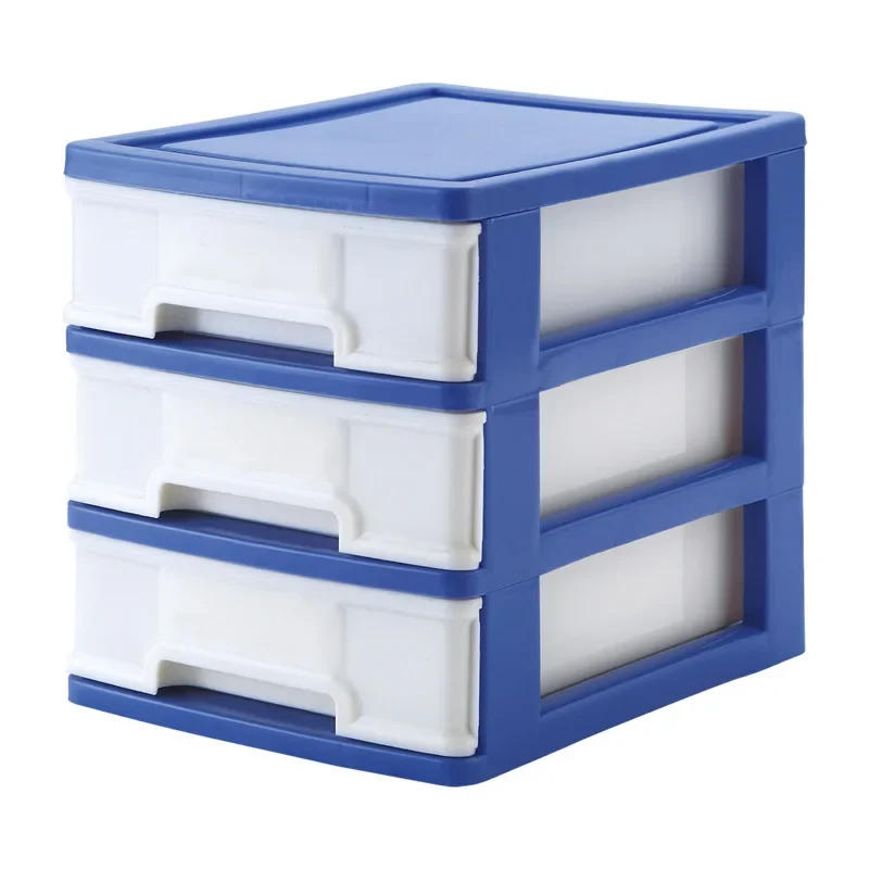 Description Picture 2 of itemDesktop Drawer Storage Cabinet Office Stationery Storage Box Small Miscellaneous Storage Box with Three Drawers