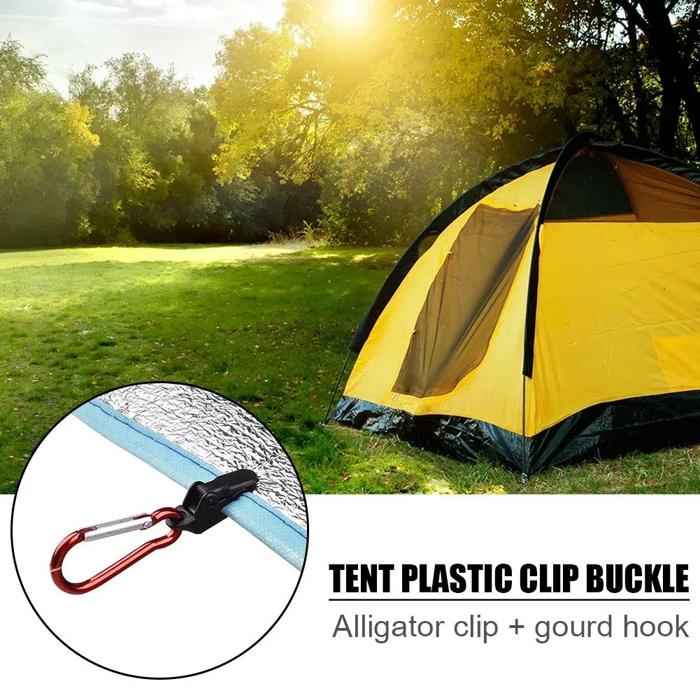Description Picture 5 of item5Pcs Tarpaulin Clips Camping Tents Awning Wind Rope Clamp Equipment Plastic Clip Buckle Fixed Jaw Grip Hook Outdoor Accessories