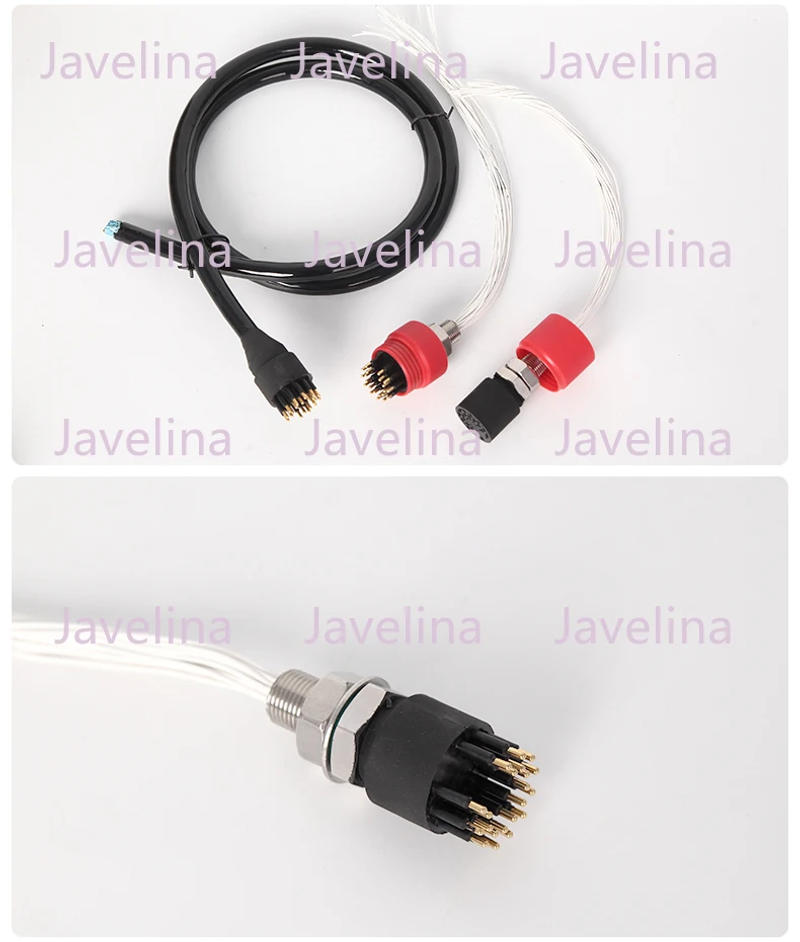 Description Picture 6 of itemDeep sea 7000 meter male and female waterproof joint,water tight plug-in cable polyurethane sealed 25 core water tight connector