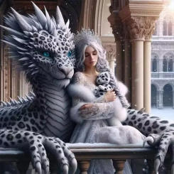 Dragon And Girl DIY Full Diamond Painting Fantasy Aniamls Cross Stitch Kits New 2024 Mosaic Diamond Embroidery Sale