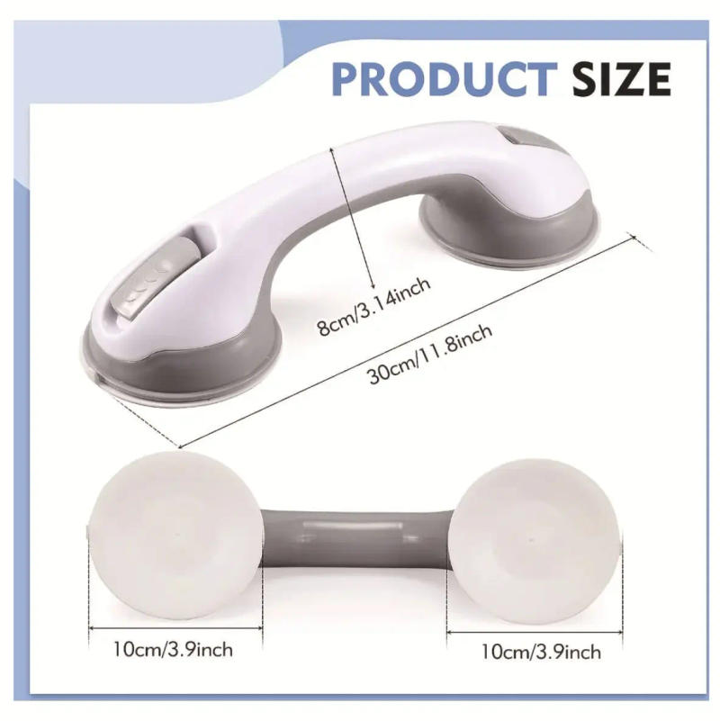 Description Picture 2 of itemBarrier Free Handrail Safety Non-slip Bath Shower toilet Grab rail Bars for Elderly disable helper Glass Door Suction Cup Handle