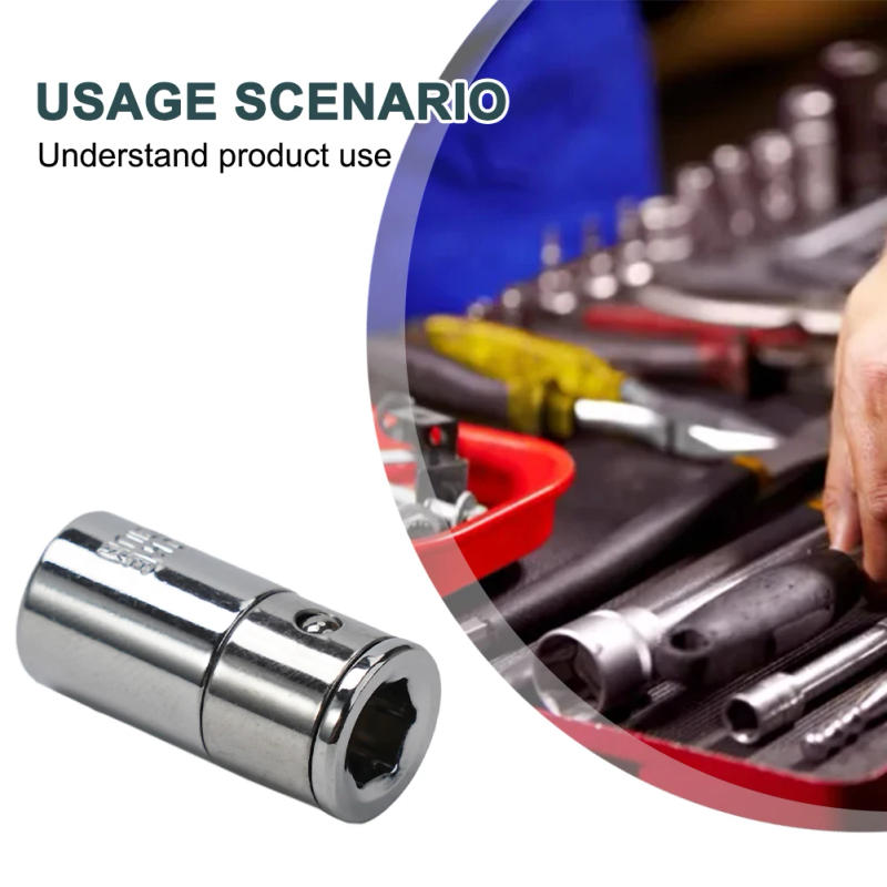 Description Picture 3 of item1/4" Square Drive To 1/4" Hex Shank Socket Bits Converter Quick Release Screwdriver Holder Impact Socket Conversion Adapter Tool