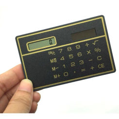 Solar Card Calculator Ultra-thin Handheld Office Computer Student Mini Pocket Calculator Laser Pointer  Cutter paper Scientific