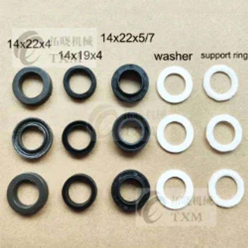 Description Picture 3 of itemDia 15MM Cloth Fabric Water Seal Repair Kit High Pressure Pump Head Car Cleaning Rubber Auxiliary Support Ring Plunger Gasket