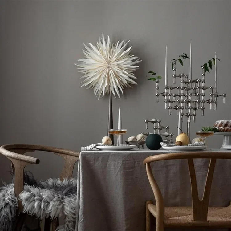 Description Picture 6 of itemMetal Candle Holder Nordic Molecular Structure Gold Candlestick Centerpiece Living Room Decoration Gift Home Decore Candelabra