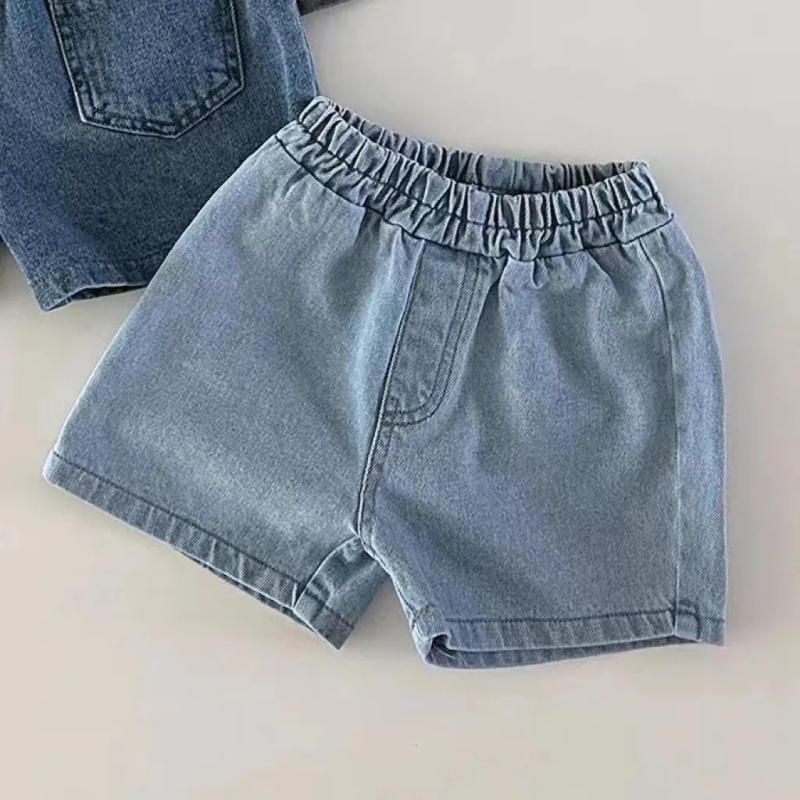 Description Picture 5 of itemSummer New Baby Denim Shorts Solid Boys Girls Short Jeans Toddler Pocket Pants Infant Shorts Solid Children Clothes