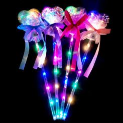 1PCS Fairy Sticks Wave Ball Magic Stick Sparkling Ball Wedding Party Favors Children's Glow Toy Party Supplies Gifts for Girls