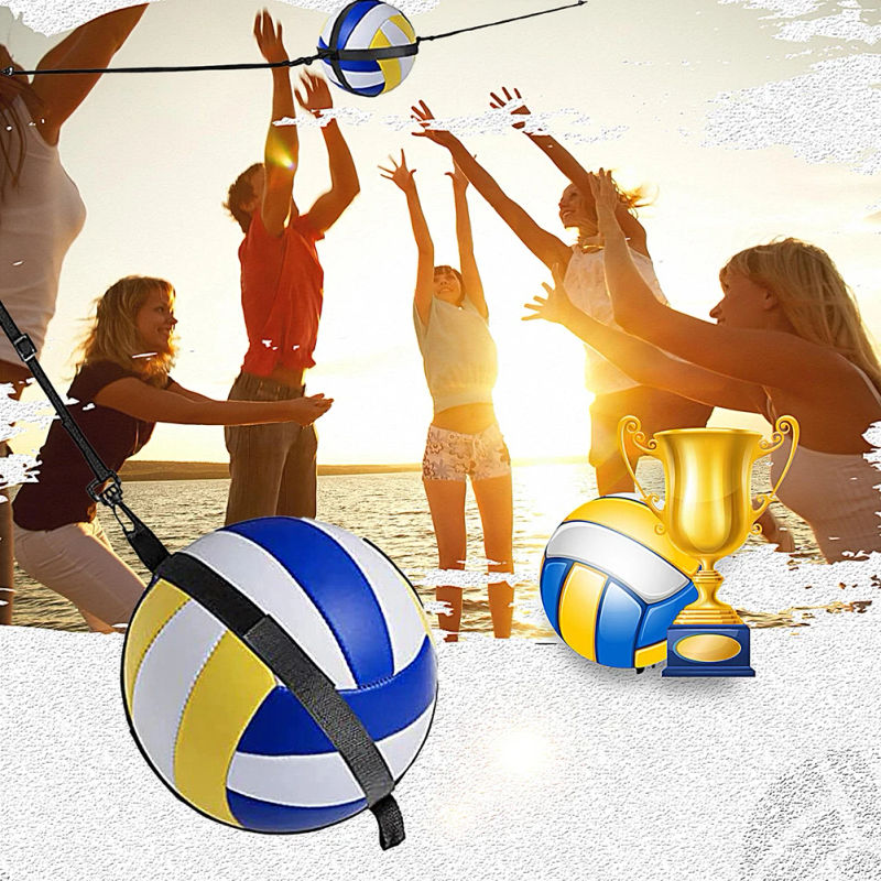 Description Picture 6 of itemVolleyball Spiking Training Aid Adjustable Belt  Serve Training Equipment Bouncing Train Rope Beach Volleyball Accessories