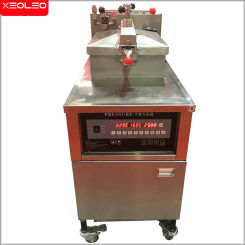 XEOLEO Commercial Deep Fryer Chicken Pressure kitchen cuisine Electric  with Oil Pump Filtration System Stainless Steel25l