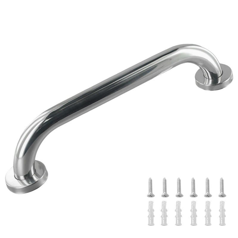 Description Picture 4 of itemRail Stainless Steel Silver Handgrip Support Grip 300/400/500mm Shower Bar Bathroom Aid Hand Towel Wall Useful