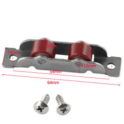 Door Hardware Door Sliding Roller 1Pc Pulley Sliding Door Roller Runner Wheel Slot Wheels Stainless Steel Practical Useful