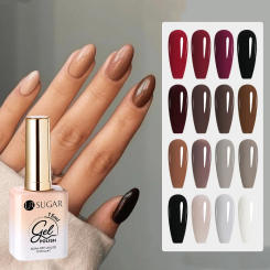 UR SUGAR 15ml Coffee Brown Bright Color Gel Gel Varnishes All For Nails Soak Off UV LED Semi Permanent Nail Art Long Lasting Gel