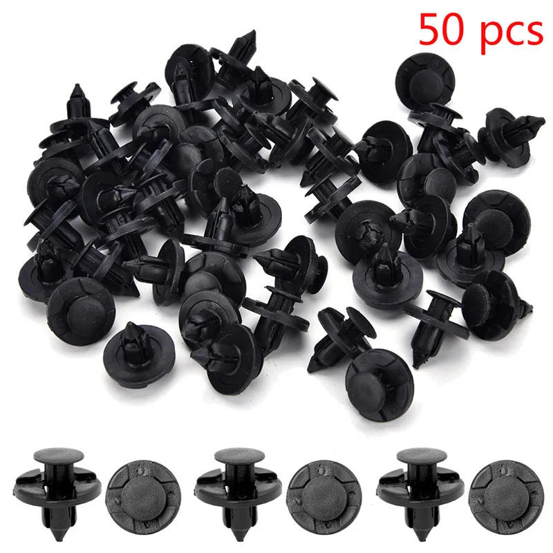 Description Picture 4 of item50PCS Nissan 8mm Auto Fasteners Clamp Body Push Fixed Water Tank Guard Pin Rivet Fender Clip