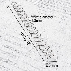 251mm Length Square Spring Wire Diameter 1.3mm Steel Rectangular Conpression Springs