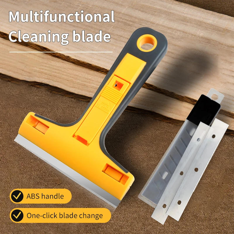 Description Picture 2 of item100mm Cleaning Shovel Cutter Portable Cleaning Knife Glass Floor Tiles Scraper Blade Seam Removal Household Kitchen Hand Tool