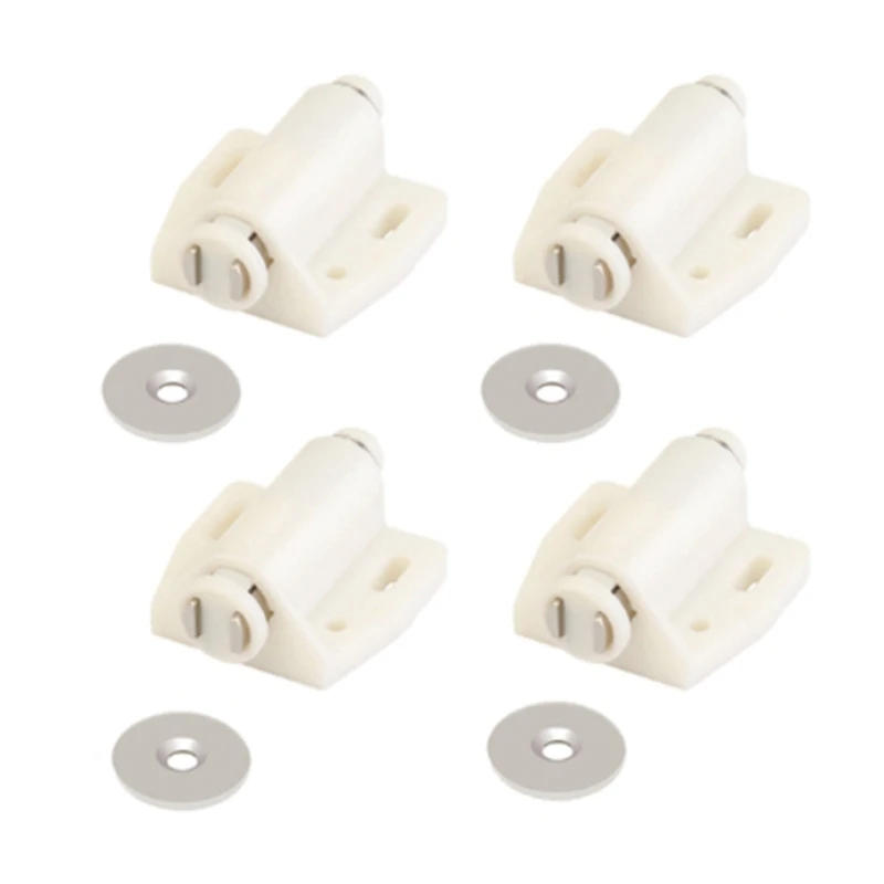 Description Picture 3 of item4 Pack Single Magnet Cabinet Snap Invisible Furniture Door Rebounder Cabinet Wardrobe Door Closer