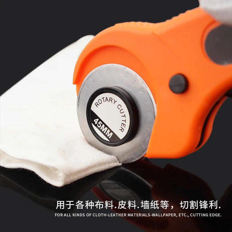 Description Picture 2 of itemRotary Cutter for Fabric Card Paper Sewing Quilting Roller Cutting Knife Tailor Scissors Dress Leather Clothes Making DIY Tool