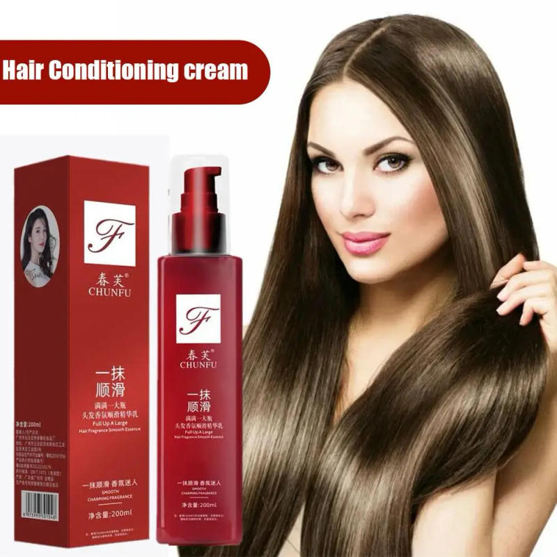 Description Picture 4 of itemHair Smoothing Leave-in Conditione Smooth Conditioner Cream Hair Leave-in Care Treatment Hair Elastic Perf Essence A3T7