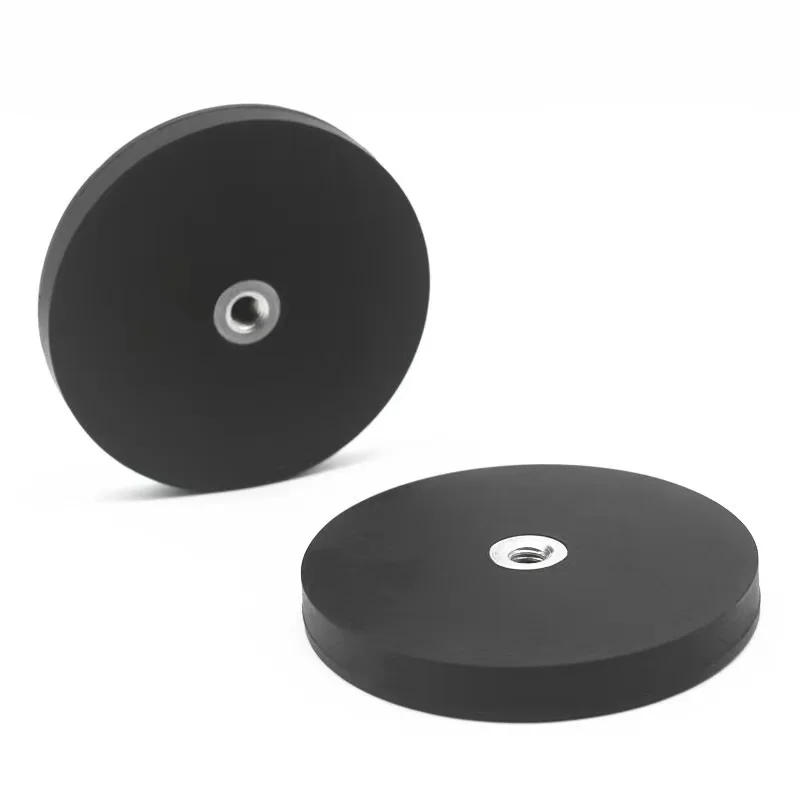 Description Picture 3 of item4/2PCS 66mm/88mm Bolt Magnetic Base Mount Rubber Coat M6/M8 Bracket Clamp LED Work Light Bar Holder SUV Offroad