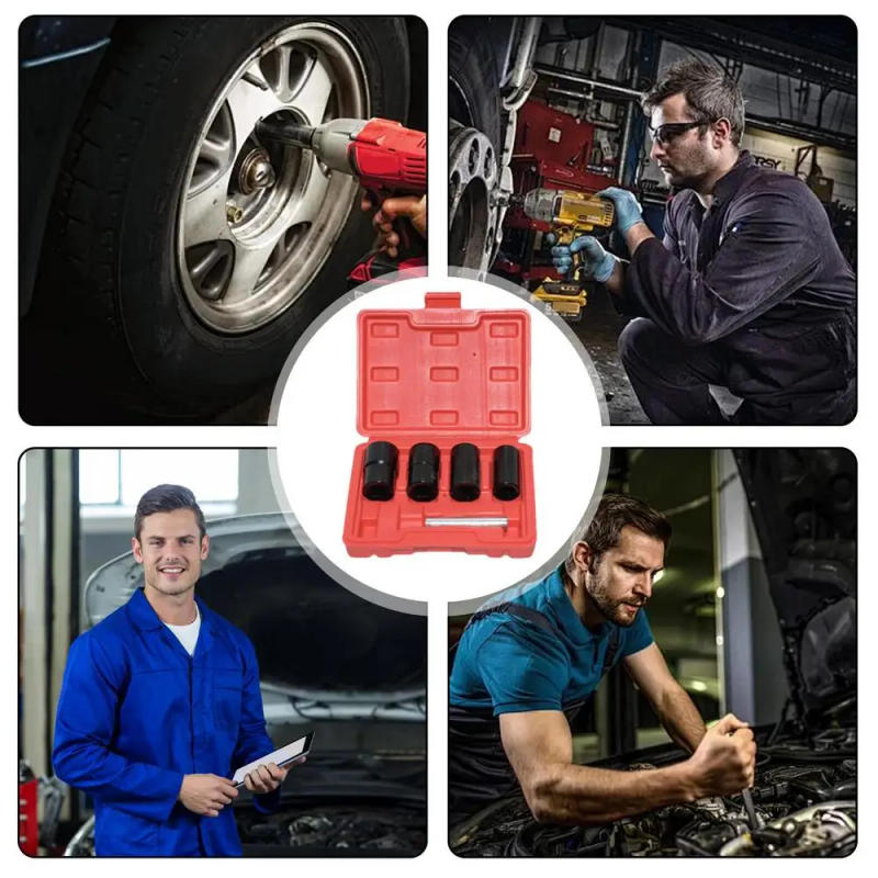 Description Picture 6 of itemBolt Extractor Kit 5PCS Bolt & Nut Remover Set Nut Remover Set With Solid Storage Case For Rusted Damaged Nuts & Screws Stripped