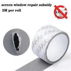 Net Mesh Repair Tape Self-adhesive Door Fix Patch Anti-Insect Mosquito Fly Mesh Broken Holes Repair Window Screen Repair Tape