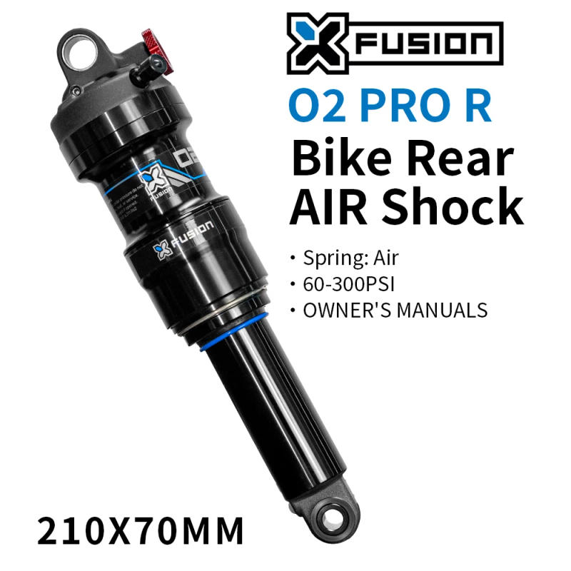 Description Picture 2 of itemXFUSION Rear Shock Absober 02 Pro R Air Spring Shocks Trunnion Mount Rebound Adjustment Aluminum Alloy Motorized Bicycle Cycling