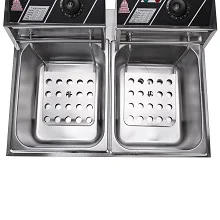 Description Picture 4 of itemFryer with 2 Baskets，5000W Commercial Deep Fryer, 12L Electric Dual Tank Deep Fryer, Countertop Double Basket And Heavy dut