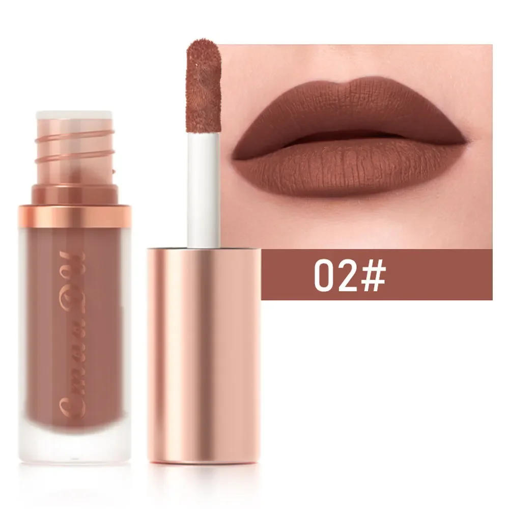 Description Picture 6 of item1pcs Waterproof Matte Velvet Lip Glaze Moisturizing Long Lasting Non-stick Cup Not Easy To Fade Lip Gloss Lipstick Makeup