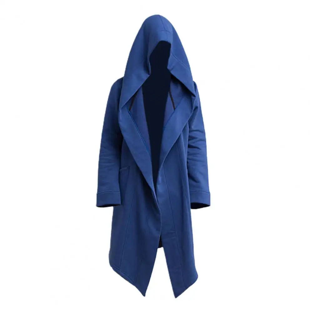 Trench Coat  Turn-down Collar  Solid Color