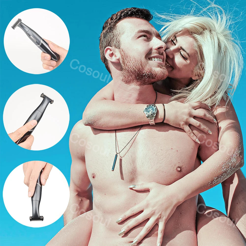 Description Picture 5 of itemBody Hair Trimmer Men Women Groin Trimmer Armpit Hair Pubic Hair Bikini Chest Hair Trimmer Beard Grooming Clipper Epilator