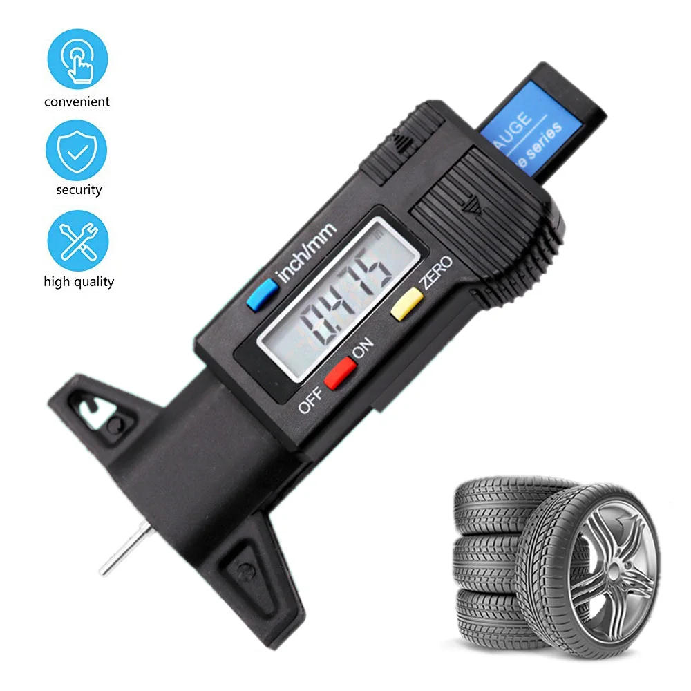 Description Picture 6 of itemDigital Car Tyre Tire Tread Depth Gauge Meter Measurer Tool Caliper Thickness Gauges Tread Brake Pad Shoe Tire Monitoring System