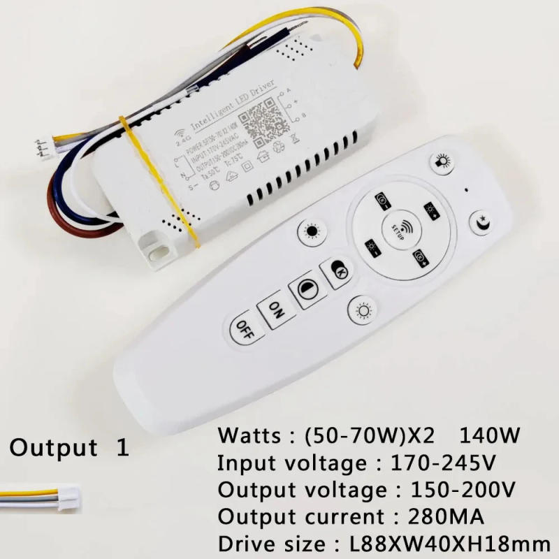 Description Picture 6 of itemAPP Control LED Driver 2.4G Remote Intelligent LED Transformer 12-24W 40W 80W 120W 360W For Dimmable Color-changeable Chandelier