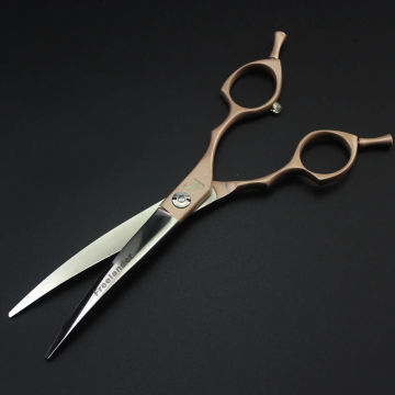 Pet hair trimming Professional Colorful 6.5 Inch Pet Grooming Scissors Japan 440C Dog Shears Hair Curved Scissors household