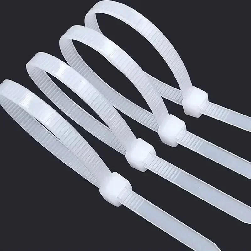Description Picture 5 of item100/1000Pcs Wholesale Plastic Nylon Cable Ties Self-locking Cord Straps Adjustable Cable Fastening Loop Home Office Wire Zip Tie