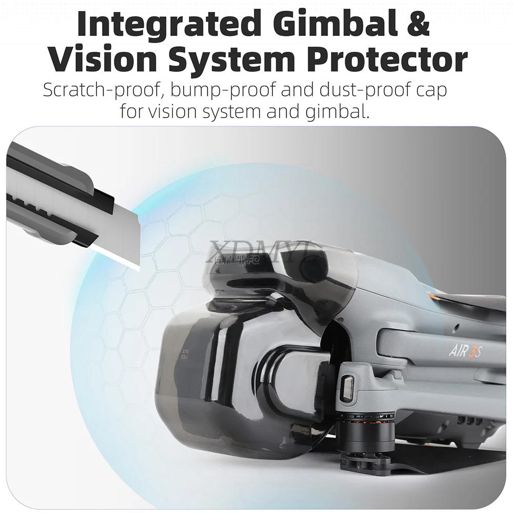 Description Picture 4 of itemSunnylife Gimbal Dustproof Protection Cover Anti-Scratch Dustproof Fixed Buckle Cover Lens Cap For DJI AIR 3S Drone Accessories