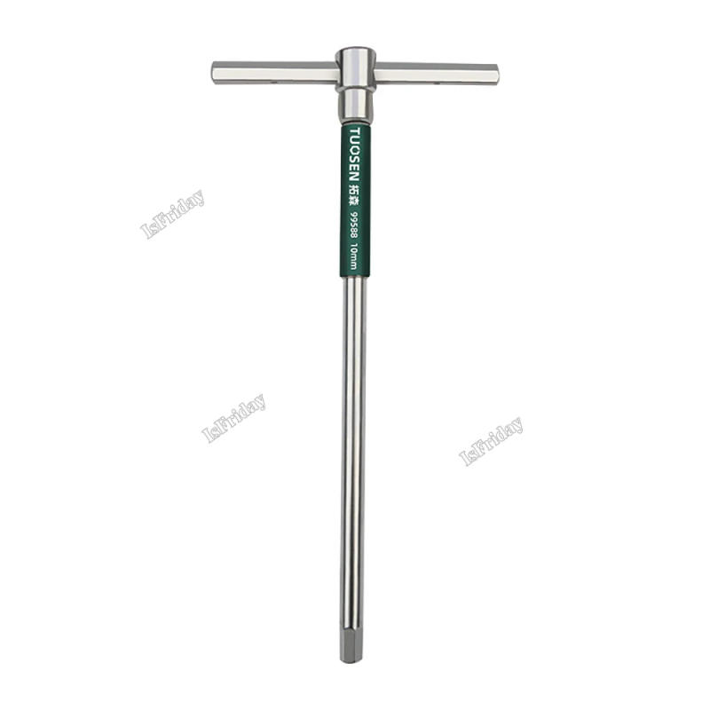 Description Picture 3 of item2.5/3/4/5/6/8/10mm Torx Screwdriver T Type Allen Hex Wrench Chrome Spanner T-shaped Hand Tool Extended T-Socket Wrench