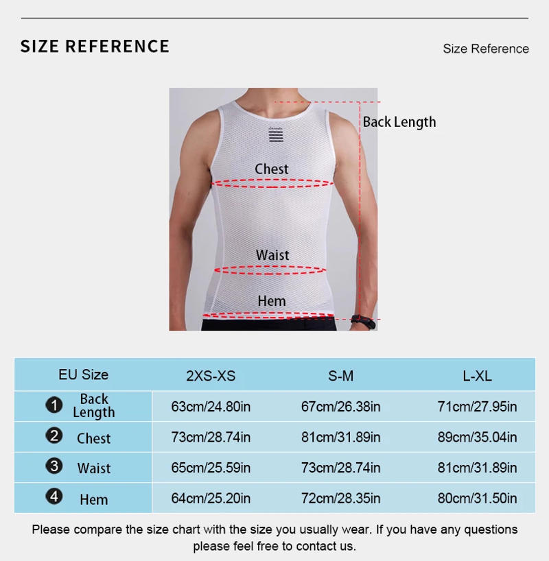 Description Picture 6 of itemLAMEDA Cycling vest for men High breathability Men Cycling Base Layer Vest Quick drying Bike Sleeveless Top Sweatshirts