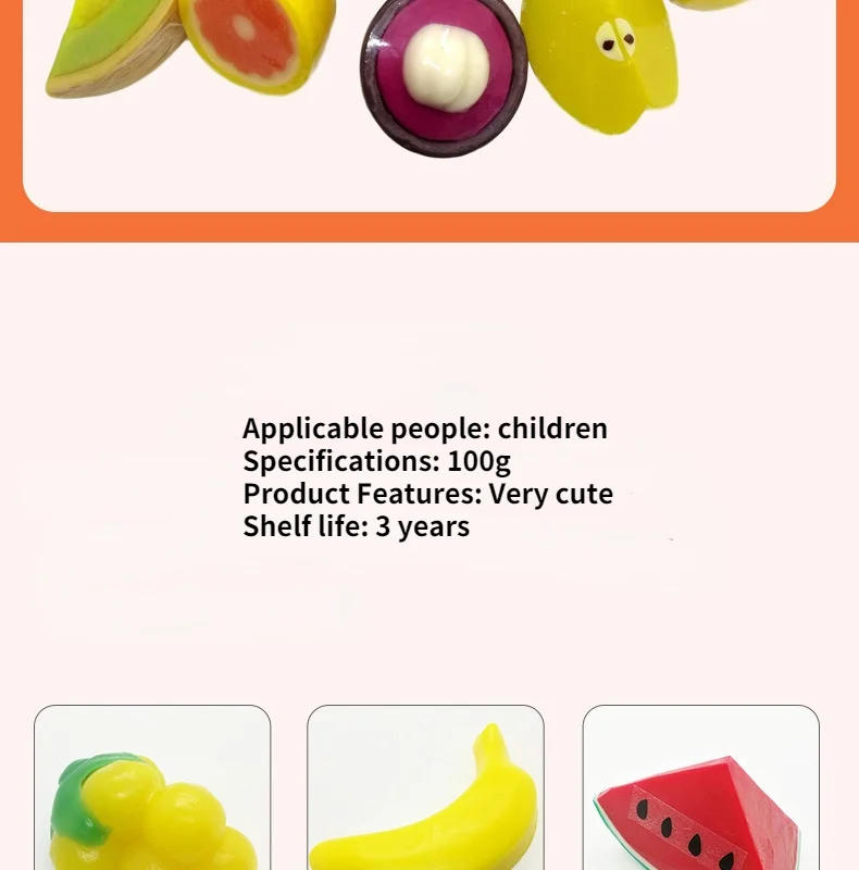 Description Picture 3 of itemFruit Shape Essential Oil Fruit Soap Handmade Soap Fruit Soap Child Shower Soap Gift Soap Banana Soap Watermelon Soap Toy Soap